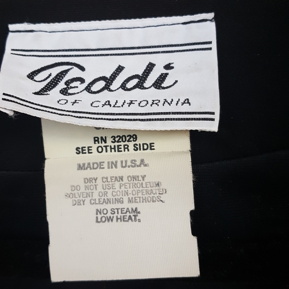 M BEAUTIFUL VINTAGE TEDDI OF CALIFORNIA GOLD SEQUIN OPEN FRONT DRESSY JACKET - Picture 6 of 6